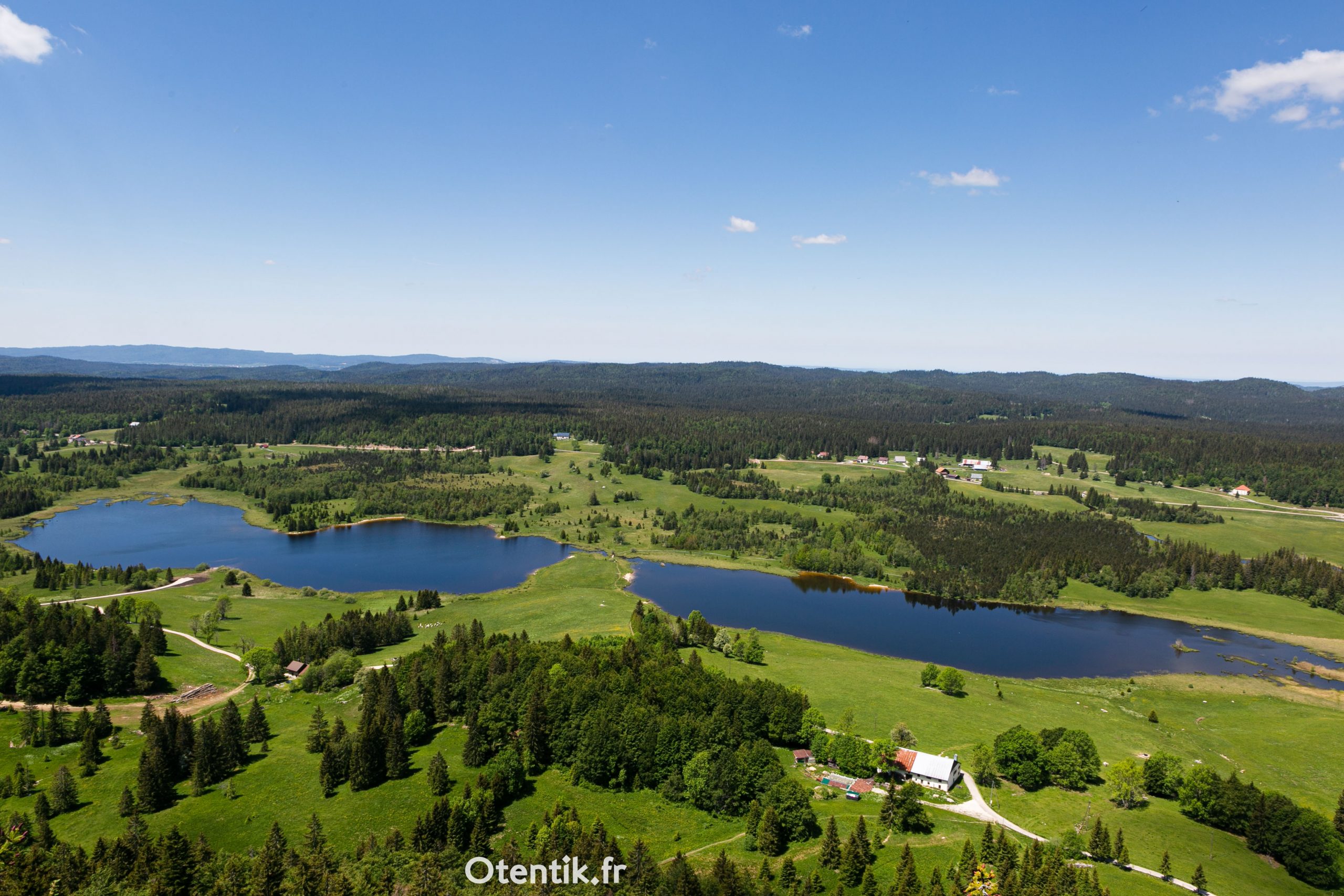 Vue du lac des mortes Jura